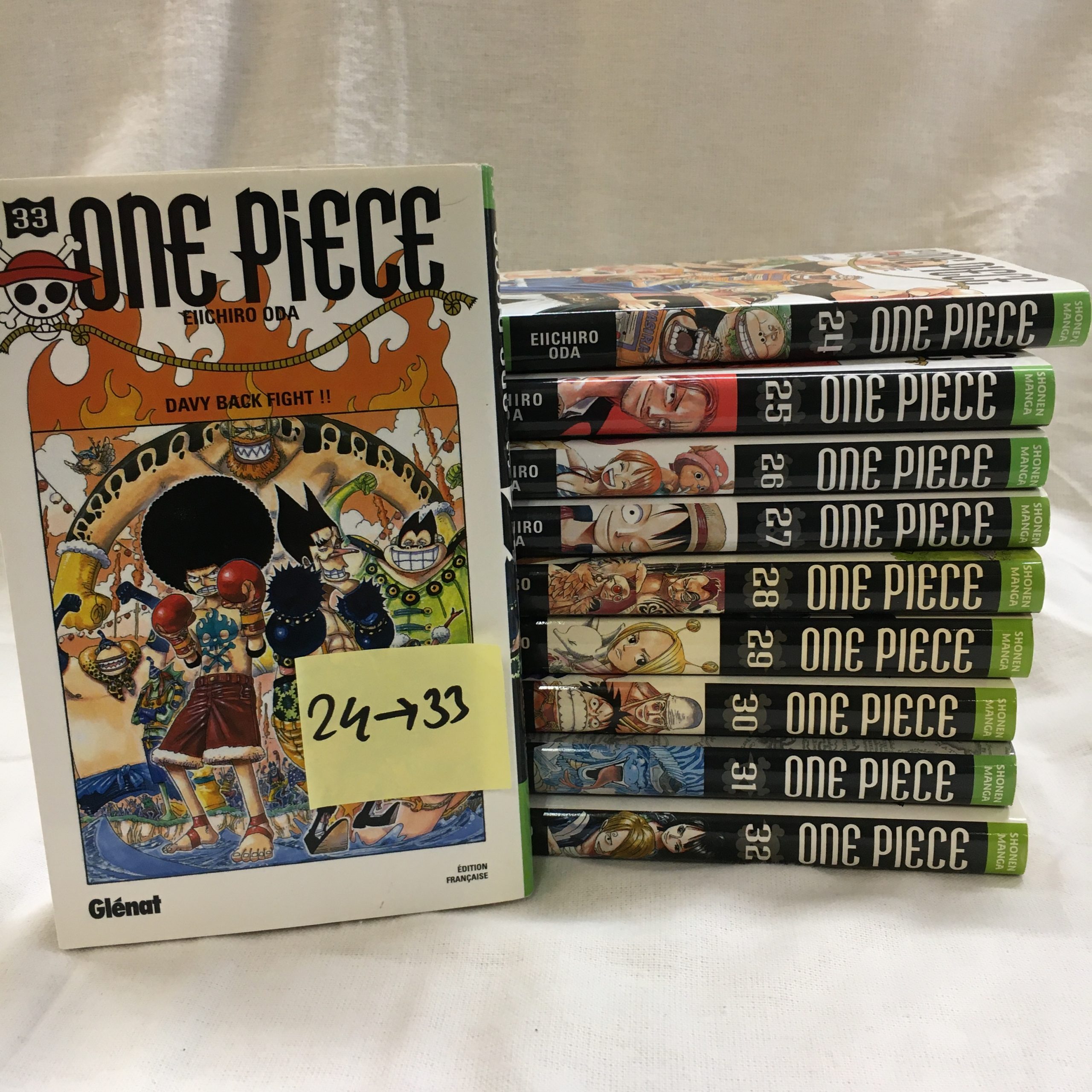 Pack manga one Piece 24 à 33 PêleMêle Online