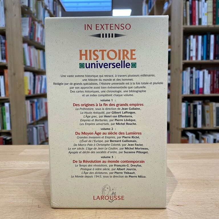 Le Larousse Pour Tous 2 Volumes "Histoire Universelle" (Coffret 3 Volumes, In Extenso, Larousse) - Pêle