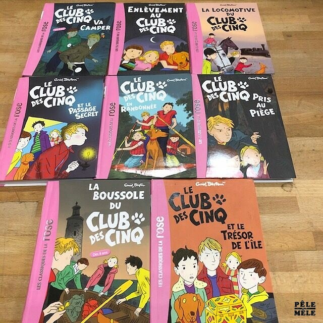 Pack de 8 livres jeunesse Le Club des Cinq Bibliothèque Rose 8 à 12 ans PêleMêle Online