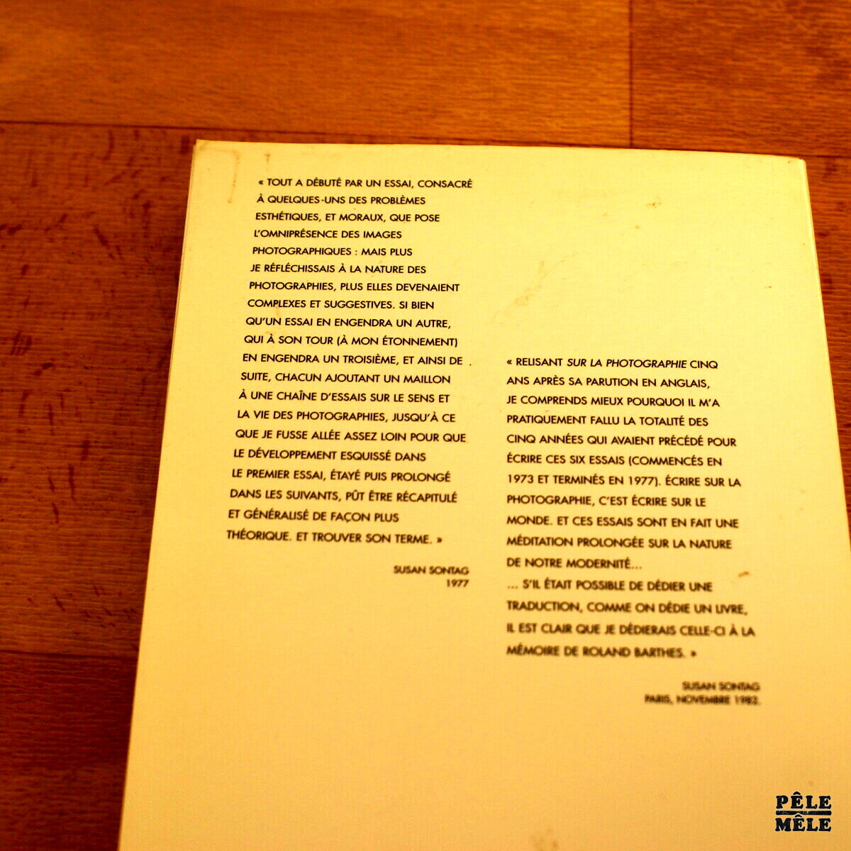 "Sur la photographie" Susan Sontag PêleMêle Online