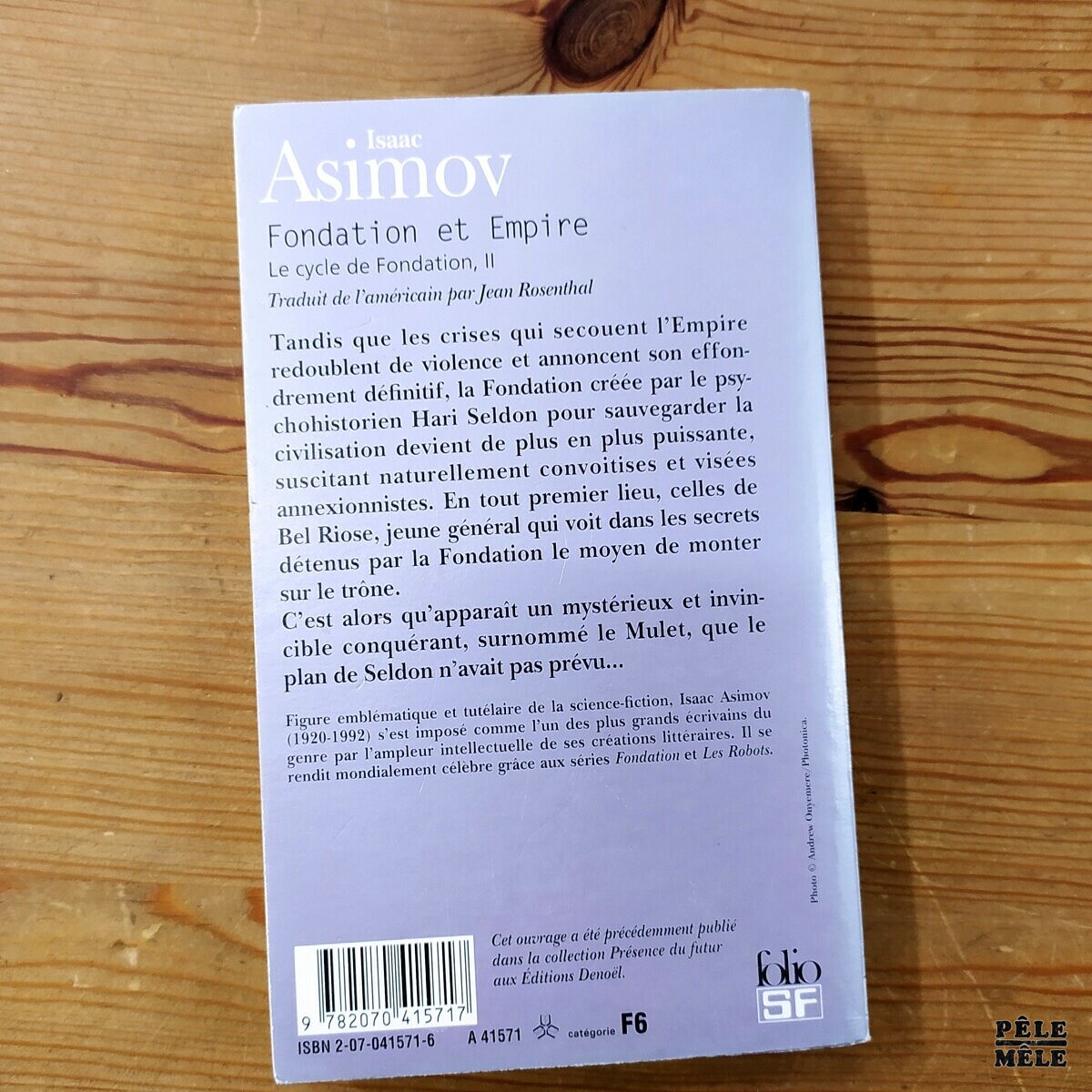 Isaac Asimov "Fondation et Empire" (FOLIO) PêleMêle Online