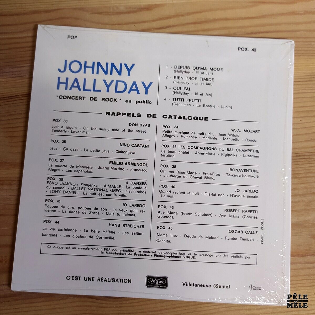 Johnny Hallyday Concert de Rock en Public (VOGUE) CD MINI REPLICA -  Pêle-Mêle Online