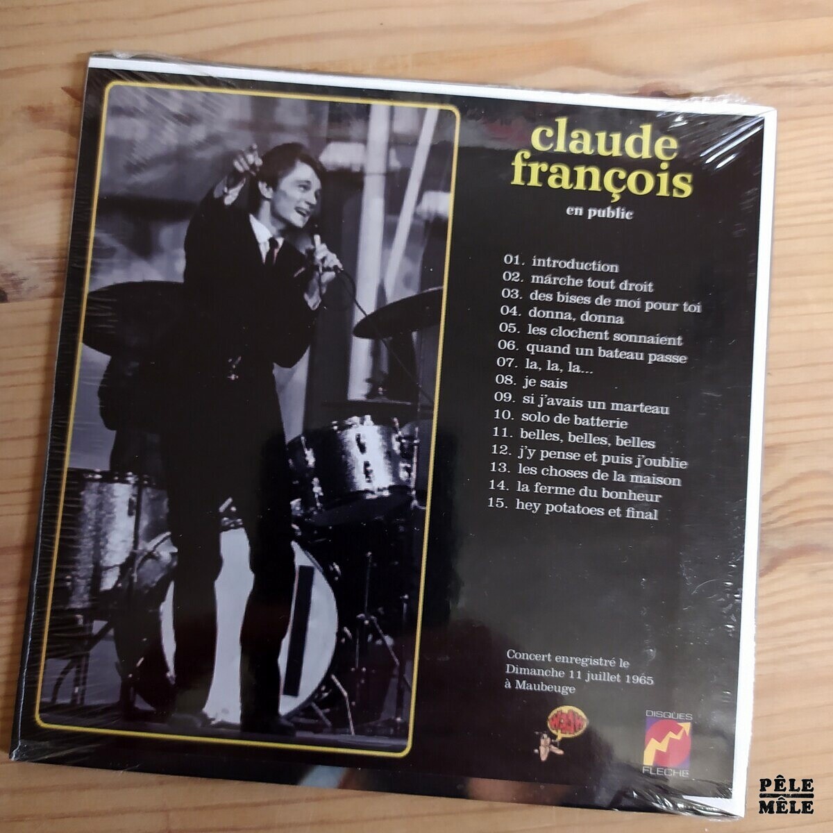 Claude François En Public 1965 Maubeuge (FLECHE) MINI CD REPLICA -  Pêle-Mêle Online