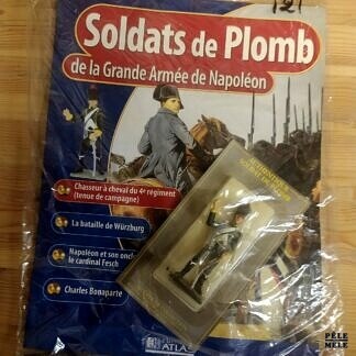 Collection "Soldats de Plomb de la Grande Armée de Napoléon #121 : Chasseur à Cheval du 4ème Régiment (tenue de campagne)" (ÉDITIONS ATLAS)