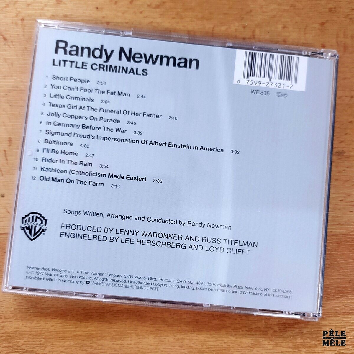 Randy Newman "Little Criminals" (WARNER, 1977) - Pêle-Mêle Online