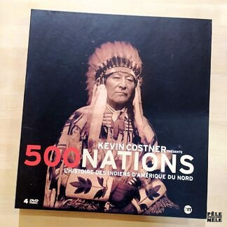 Kevin Costner / Jack Leustig "500 Nations : l'Histoire des Indiens d'Amérique du Nord" (MONTPARNASSE, 2008) / 4 dvds